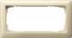 GIRA 100201 Rahmen 2f ohne MS cremeweiß Standard 55 ohne Mittelsteg