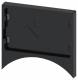 Siemens 3SU1960-0AS10-0AA0 Schildträger, flach, abgerundet, schwarz