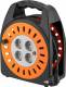Goobay 71355 Kabeltrommel 25 m - mit 4x Schutzkontakt-Steckdosen und Überspannungsschutz