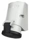 Mennekes 1857 32A4P 7H500V wall socket, TwinCONTACT IP44