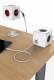 Allocacoc Powercube, Extended USB, 4xDosen(CEE7)->Stecker(CEE7), 1, 5m, weiss/grau