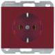 Berker 47157015 Steckdose SCHUKO K.1/K.5 rot glänzend