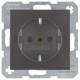 Berker 41231606 Schuko socket 4123 16 06 anthracite,