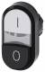 Siemens 3SU10003BB610AK0 double push button 22mm round white I black O