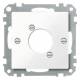 Merten 468025 central plate for audio connector. XLR active white glossy system M