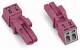 WAGO 890-282 Buchse ohne Zugentlastungsgehäuse 2p 0,25-1,5qmm pink