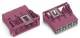 WAGO 770-784/081-000 socket part snap-in 4P. pink