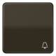 Jung CD590KBR Rocker with bell symbol, CD 590 K BR brown
