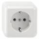 Merten MEG2301-8719 SCHUKO-Steckdose polarweiß Aufputz
