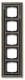 Busch Jaeger 2CKA001754A4662 BJ 1725-845 cover frame, MS antique anthracite, Busch-dynasty frame