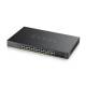 Zyxel Switch full managed Layer2+ 28 Port ? 24x 1 GbE ? PoE Budget 375 Watt ? 24x PoE at ? 4x 1 Gb Combo ? 48,3 cm ( 19 Zoll ) ? NebulaFlex Pro ? GS2220-28HP