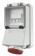 Mennekes 5012 16A5P 6H400V Wanddose IP44 mit Leitungsschutzschalter