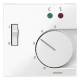 Merten 534919 Zentralplatte für Fußbodenregler+Schalter polarweiß glänzend System M
