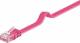 Goobay 96398 CAT 6 Flach-Patchkabel, U/UTP, Magenta - Kupfermaterial