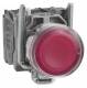 Schneider Electric XB4BW34M5 Schneider illuminated pushbutton 1S1Ö red flat LED 240V Met.D22mm