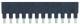 Harting Han ES Press plug-in bridge 1x12 black lengthwise 16A pack of 5 09330009862