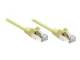 INTELLINET 330725 Netzwerkkabel, Cat5e, SF/UTP CCA, Cat5e-kompatibel, RJ45-Stecker/RJ45-Stecker, 10 m, gelb