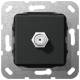 GIRA 565010 SAT F socket gender changer insert matt black