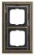 Busch Jaeger 2CKA001754A4669 BJ 1722-843 cover frame, MS antique decor anthracite, Busch-dynasty frame