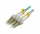 Fiber optic 2-fiber patch kit. 1.0mtr.LC-LC, 50/125um,OM3, AD=2mm, Synergy 21