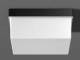 RZB plastic lamp 75W satin, 22146,003 square 225 mm black