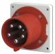 Mennekes 1688 63A5P 6H400V mounting plug TA IP44