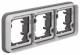 Berker 13303505 frame 3x horizontally W.1 light gray