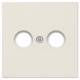 Jung LS990TV Abdeckung 2Loch für Antennen-Steckdose weiß