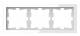 Merten MEG4030-6520 D-Life Glas Rahmen 3fach Kristallweiß