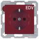 Berker 47238922 SCHUKO S.1 socket outlet glossy red EDP