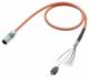 Siemens 6FX5002-8QN08-1CF0 single cable line. 4G0.75+2x0.5+4x0.2 C connector M17