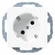 Jung A520-45KIWW SCHUKO Steckdose 45° Serie A/AS alpinweiß