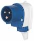 Berker 578101 CEE Winkelstecker 3-polig 16A Verbindungssysteme grau/blau