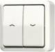 Jung 639VA AP Wippjalousietaster 1-pole, 639 VA white