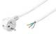 Goobay 93311 Netzkabel 2 m, Weiß - Schukostecker (Typ F, CEE 7/7) > lose Kabelenden