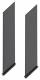 Siemens 3VW9723-0WA01 Phase partition walls H=200mm for 3P 4pcs