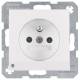 Berker 6765108989 Steckdose mit Schutzkontakt+LED S.1/B.x polarweiß glänzend