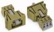 WAGO 890-763 socket snap-in version 3-pin 0.25 - 1.5 sqmm light green