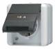 Jung 820NAW AP / WD outlet with labeling field, 820 W NA