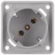 Berker 841852526 SCHUKO 45° Integro socket outlet, matt gray