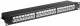 Goobay 90854 CAT 6a 19-inch patch panel, 24 port - STP shielded, black