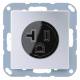 Jung A521-20AL Steckdose 20A 125VAC US-Norm NEMA Serie A aluminium