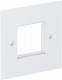 OBO Bettermann 6109841 OBO VH-P4 RW Abdeckplatte 1-fach Modul 45 95x95mm reinweiß