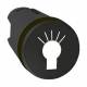 Schneider Electric ZB5AA253 Schneider front element round flat black BULB for printing. D22 without rest.