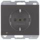 Berker 41097006 Steckdose SCHUKO+LED K.1 anthrazit matt