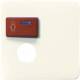 Jung 071B call button cover red for Ackermann Type 73073E and 73075A white