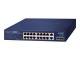 PLANET 16-Port GE 802.3at + 2-Port GE + 2-Port 1000X SFP