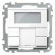 Merten MEG6212-0325 button 2-gang plus, m.RTR aktivwhite glossy System M