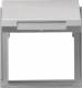GIRA 065465 Adapterrahmen Klappdeckel TX44 (WG UP) Farbe alu