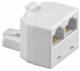 Goobay 93057 ISDN T-Adapter RJ45 connector (8P8C) on 2 x RJ45 socket (8P8C) -